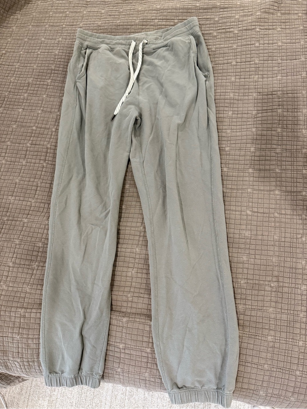 Women’s Light green/grey Drawstring Jogger Pants